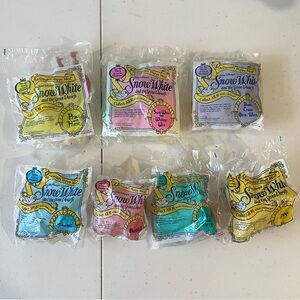 Vintage Snow White 1992 Sealed lot of 7 McDonalds Happy Meal Toys